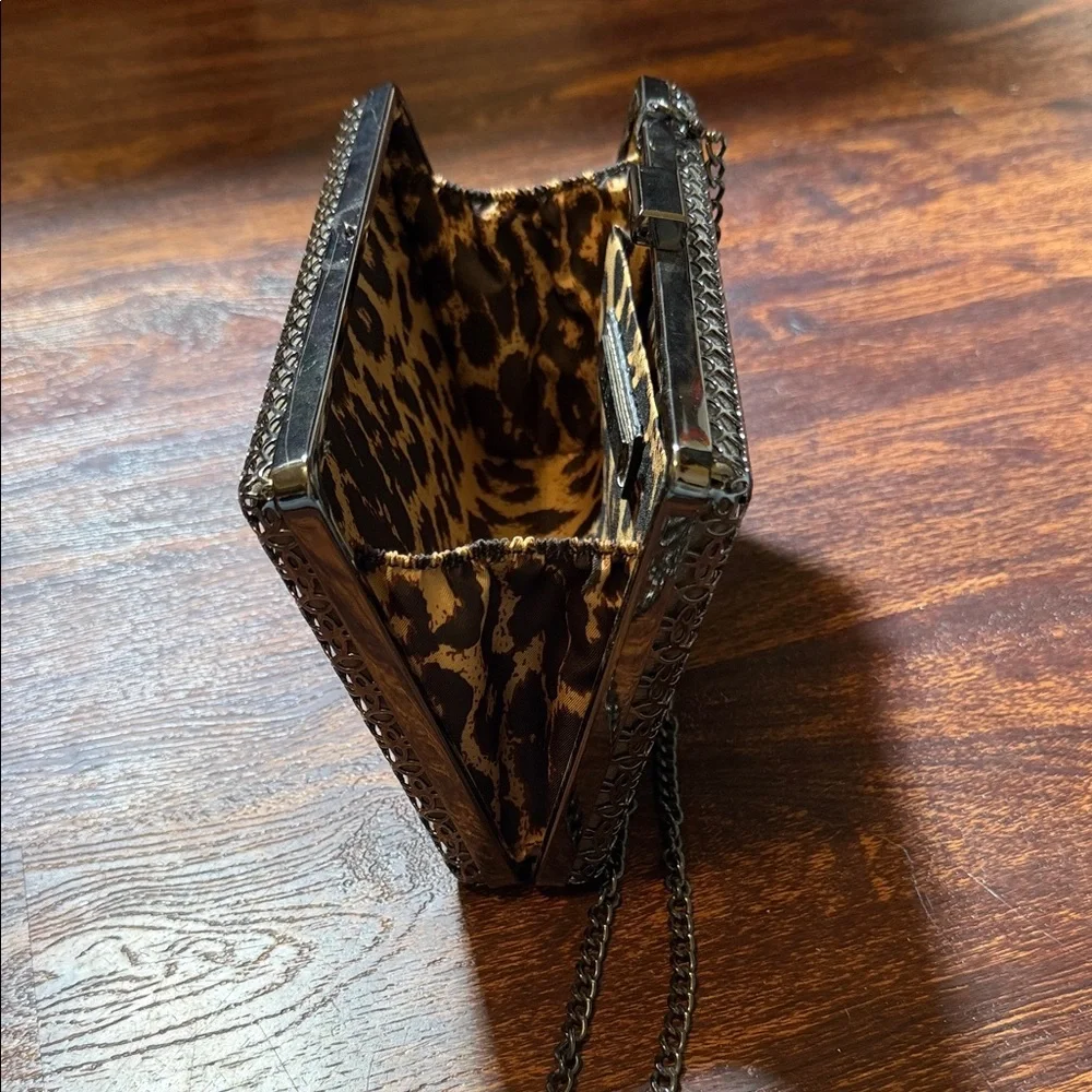 Chic Black and Silver Clutch - Picture 5 of 12